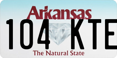 AR license plate 104KTE