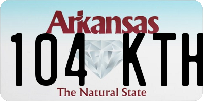 AR license plate 104KTH