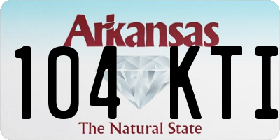 AR license plate 104KTI