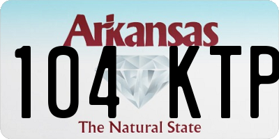 AR license plate 104KTP