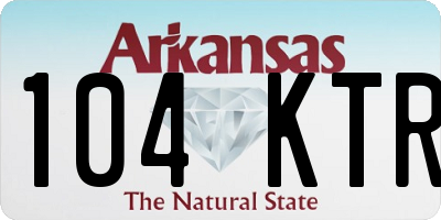 AR license plate 104KTR