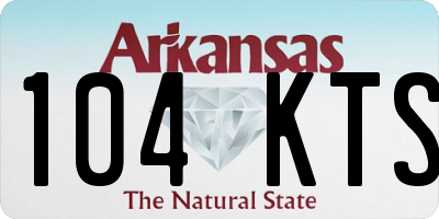 AR license plate 104KTS