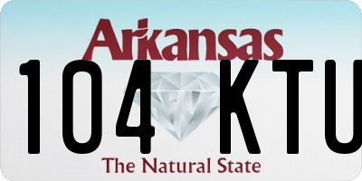 AR license plate 104KTU