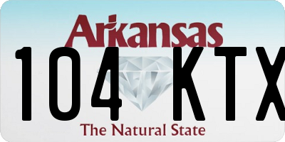 AR license plate 104KTX