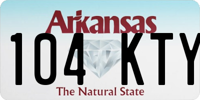 AR license plate 104KTY