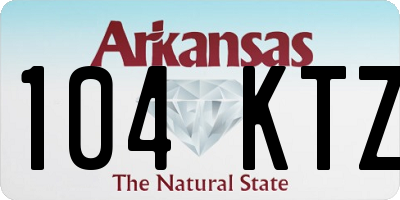 AR license plate 104KTZ