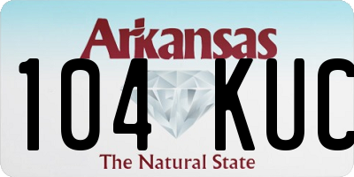 AR license plate 104KUC