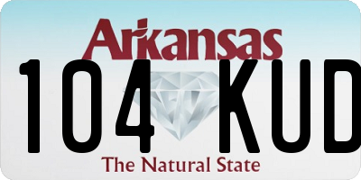 AR license plate 104KUD