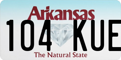 AR license plate 104KUE