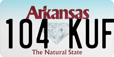 AR license plate 104KUF