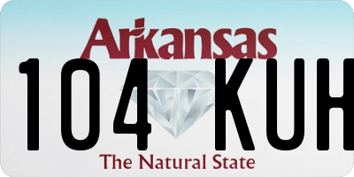 AR license plate 104KUH