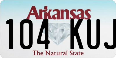 AR license plate 104KUJ