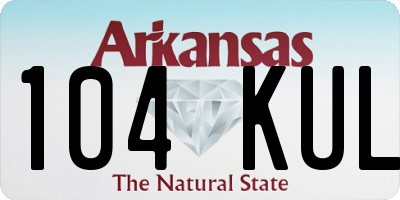 AR license plate 104KUL