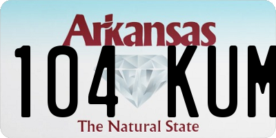 AR license plate 104KUM