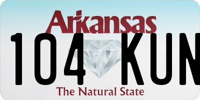 AR license plate 104KUN