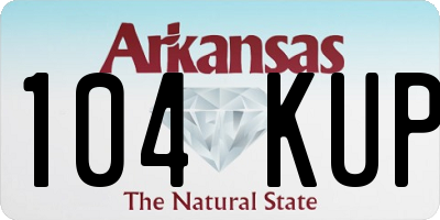 AR license plate 104KUP