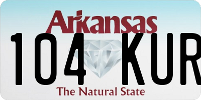 AR license plate 104KUR