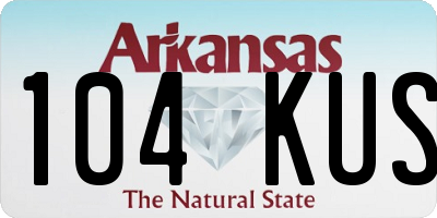 AR license plate 104KUS