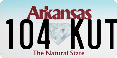 AR license plate 104KUT