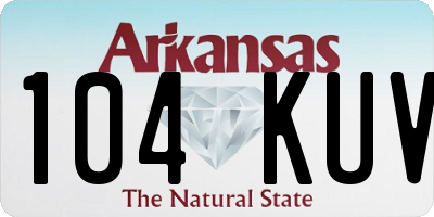 AR license plate 104KUV