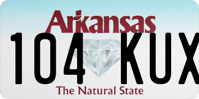 AR license plate 104KUX