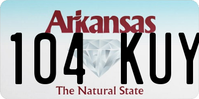AR license plate 104KUY