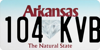 AR license plate 104KVB