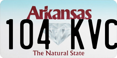 AR license plate 104KVC