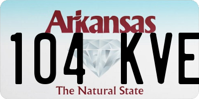 AR license plate 104KVE