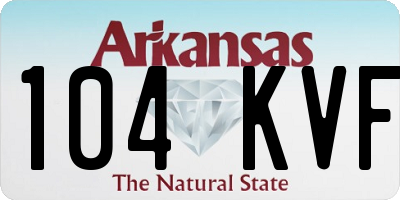 AR license plate 104KVF
