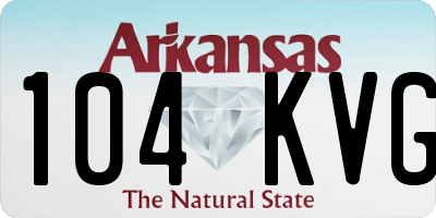 AR license plate 104KVG