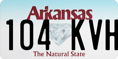 AR license plate 104KVH