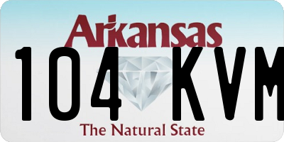 AR license plate 104KVM