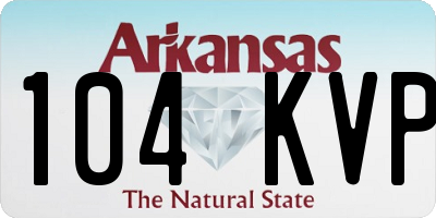 AR license plate 104KVP
