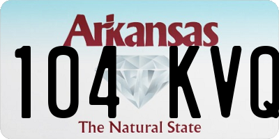 AR license plate 104KVQ