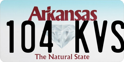AR license plate 104KVS