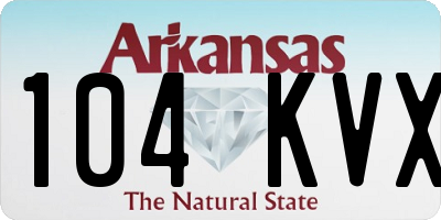 AR license plate 104KVX