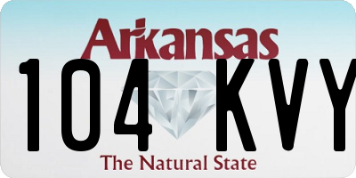 AR license plate 104KVY