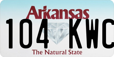 AR license plate 104KWC