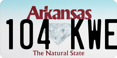 AR license plate 104KWE