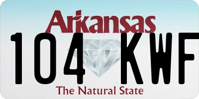 AR license plate 104KWF