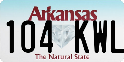 AR license plate 104KWL