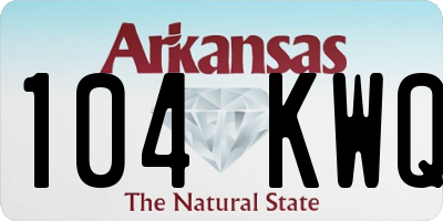 AR license plate 104KWQ