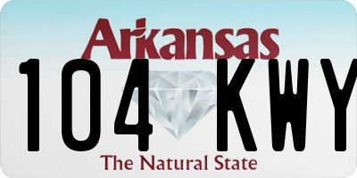 AR license plate 104KWY