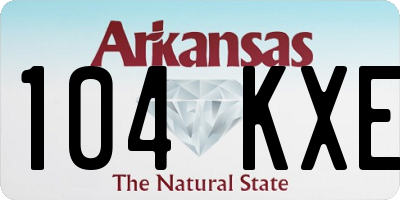 AR license plate 104KXE