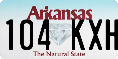 AR license plate 104KXH