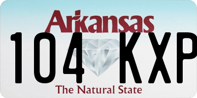 AR license plate 104KXP