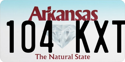AR license plate 104KXT