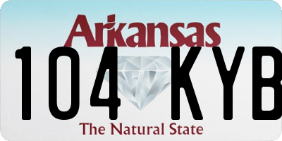 AR license plate 104KYB