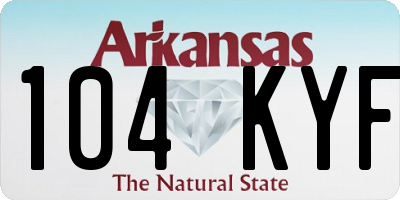 AR license plate 104KYF